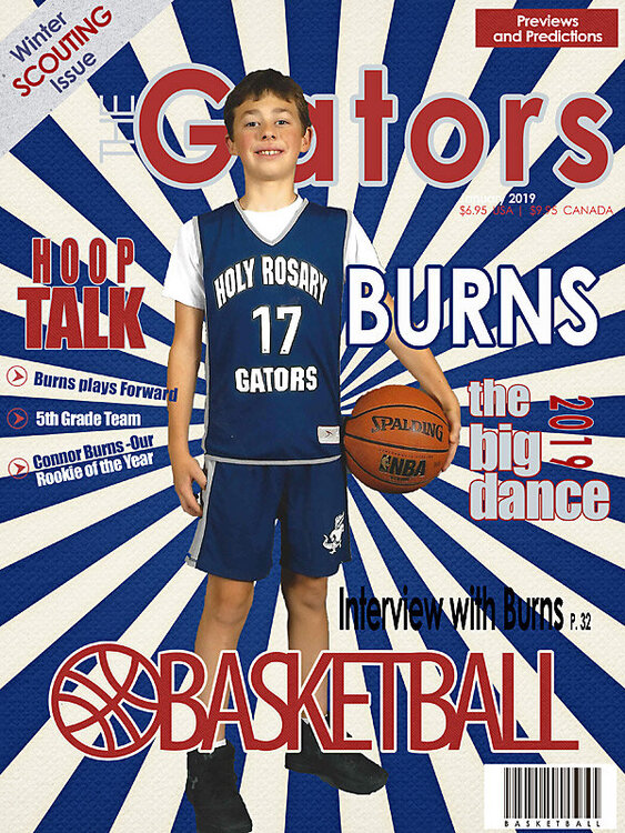 2019 Connor Basketball Magazine cover
