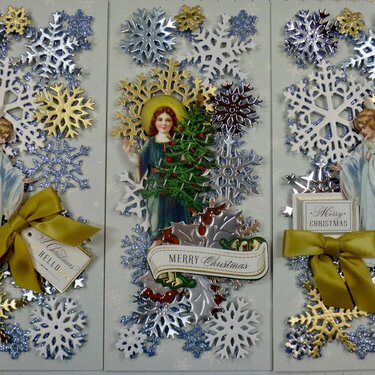 Snowflake Slimline Christmas Cards 
