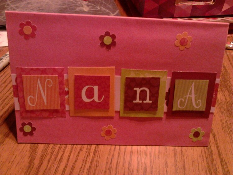 Birthday card for Nana&#039;s 90th birthday