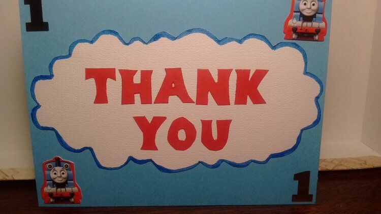 Thomas the Tank Engine Themed Thank You Note