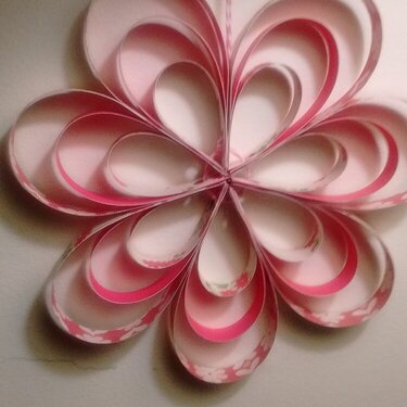 Paper Strip Flower Decoration