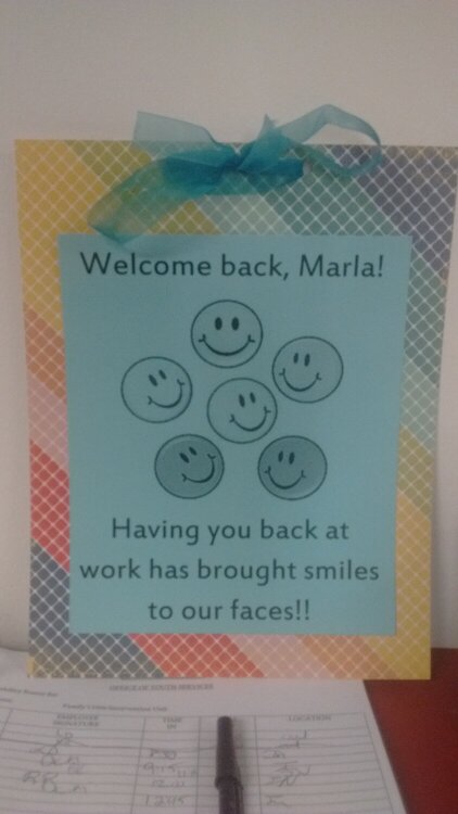 Colorful Welcome Back sign