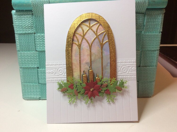 Stained Glass Window Christmas card