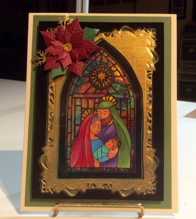 Stained glass Nativity