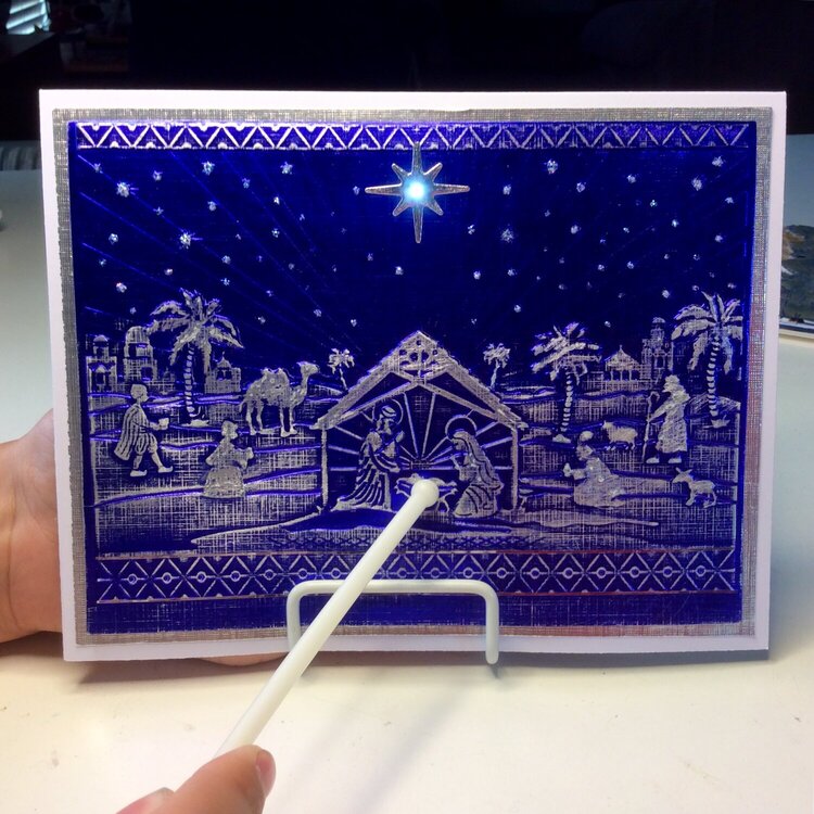 Crafters companion 3D embossing folder Nativity