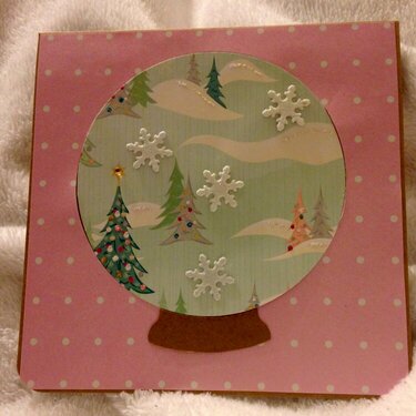 Winter Wonderland Snow globe Card