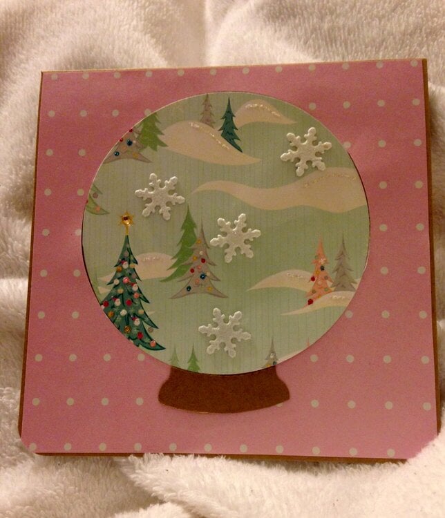 Winter Wonderland Snow globe Card