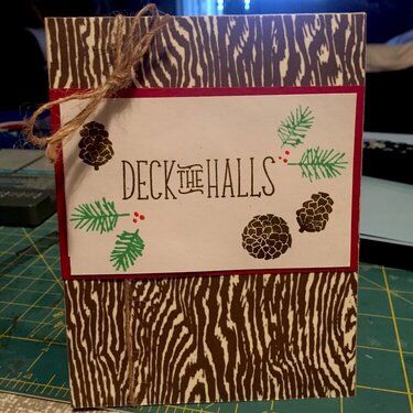 Deck the Halls card