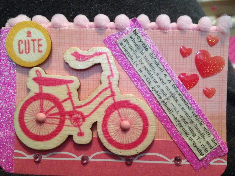 pink bicycle