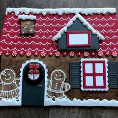 Merry Gingerbread House Card