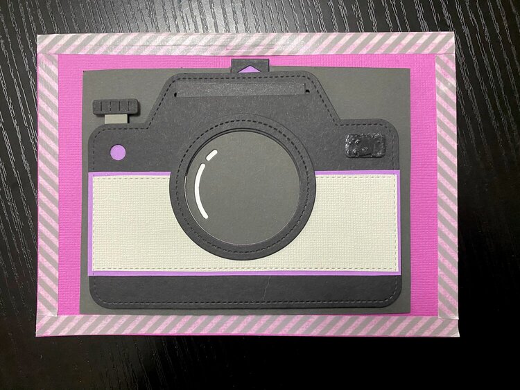Purple Themed Birthday Card - Magic Iris Camera