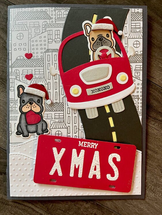 Frenchie Christmas Cards