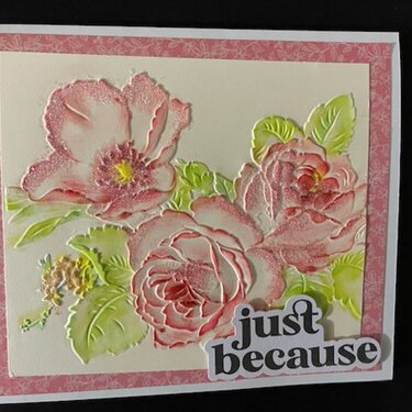Floral emboss card 1