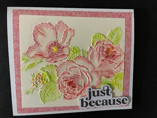 Floral emboss card 1