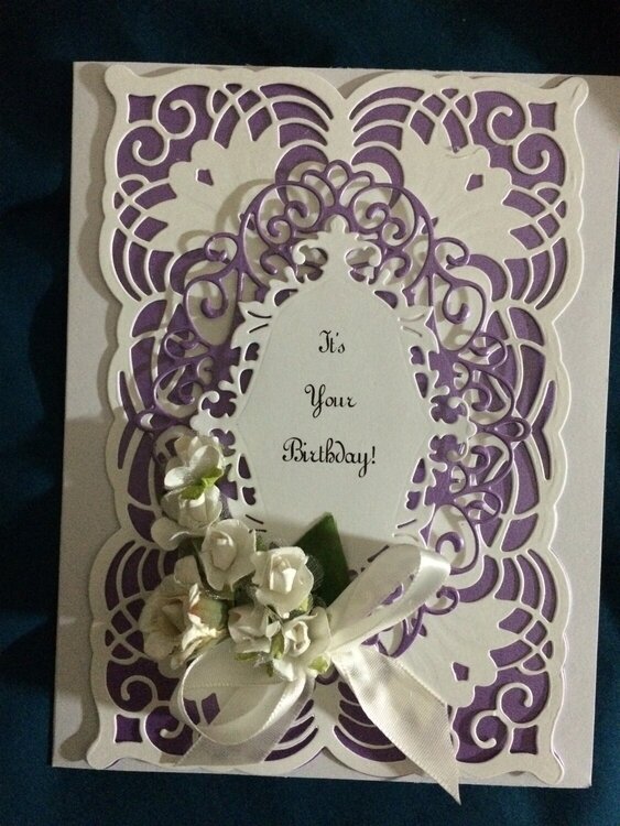 Birthday Card -Purple