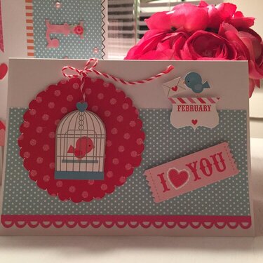 Lovebird Valentines Day Card