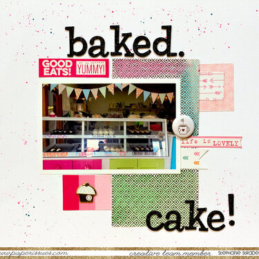 Baked. Cake.
