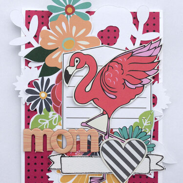 Flamingo Mother&#039;s Day Card