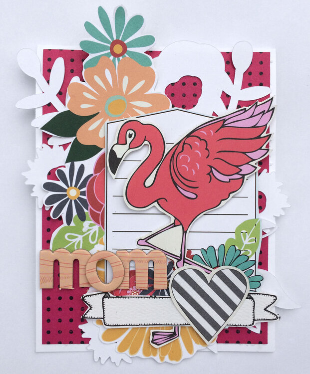 Flamingo Mother&#039;s Day Card