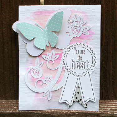 You&#039;re the Best Watercolor Butterfly Card