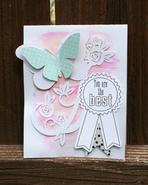 You&#039;re the Best Watercolor Butterfly Card