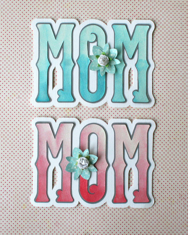 Watercolor Mom Card