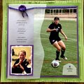 Soccer scrapbook opening page