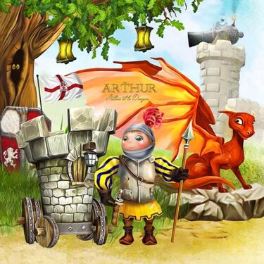 arthur et le dragon by kittyscrap