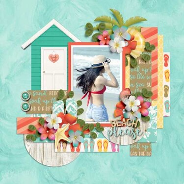 Beach Hair Don&#039;t Care Grab Bag by  Ponytails Designs