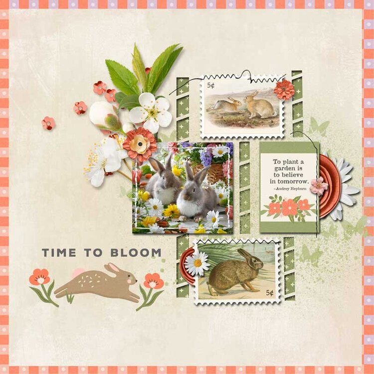 Bunnies and Blooms Bundle by Karen Chrisman 