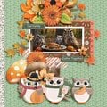 Owl Family Gathering Kit by Scrapbookcrazy Creations 