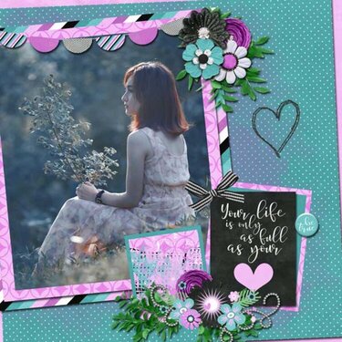 A Full Heart Digital Kit and Template by Shepherd Studio and Miss Fish Templates