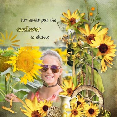 Armful of Sunflowers by  et designs