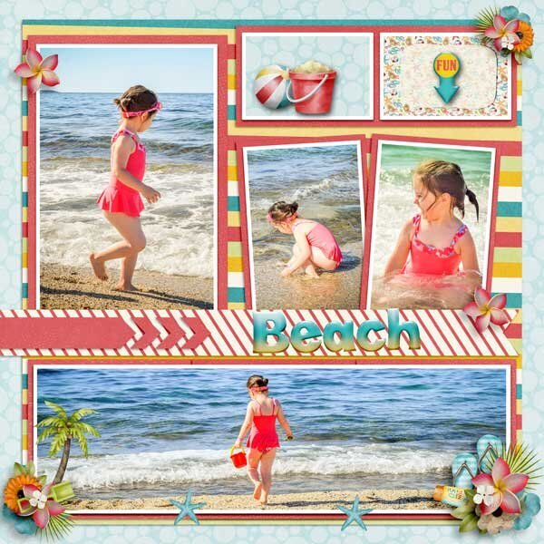 At The Beach By Neia Scraps