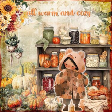 Autumnn Comforts Collection from Mixed Media by Erin 