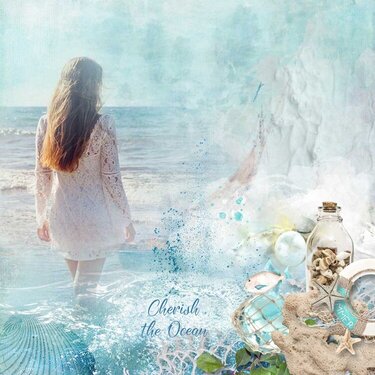 Cherish The Ocean by Laitha Art Studio