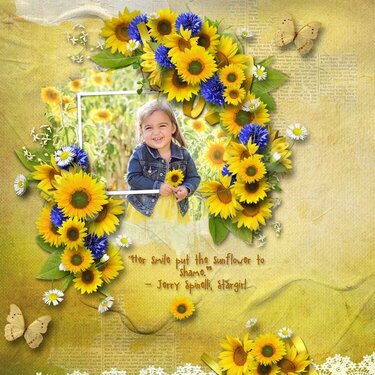 Field of Sunflowers  from Designs by Brigit