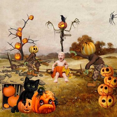  Funny Pumpkin by kittyscrap 