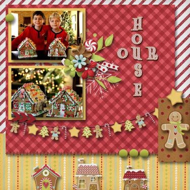 Gingerbread House kit by Scraps N Pieces