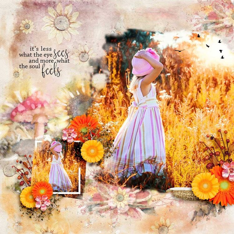 Harvest Sunset 2 by Snickerdoodle Designs