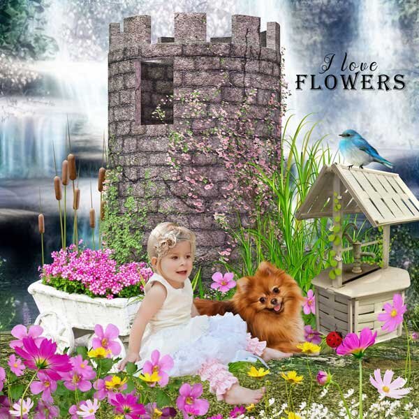 I Love Flowers by Louise L
