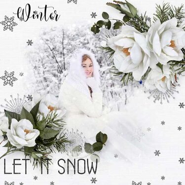 Let it snow kit and template by DitaB Designs