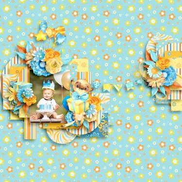 Little Party Animal by Ilonkas Scrapbook Designs