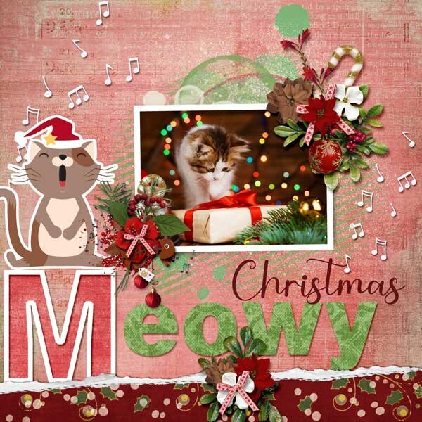 Meowy Christmas by CarolW Designs