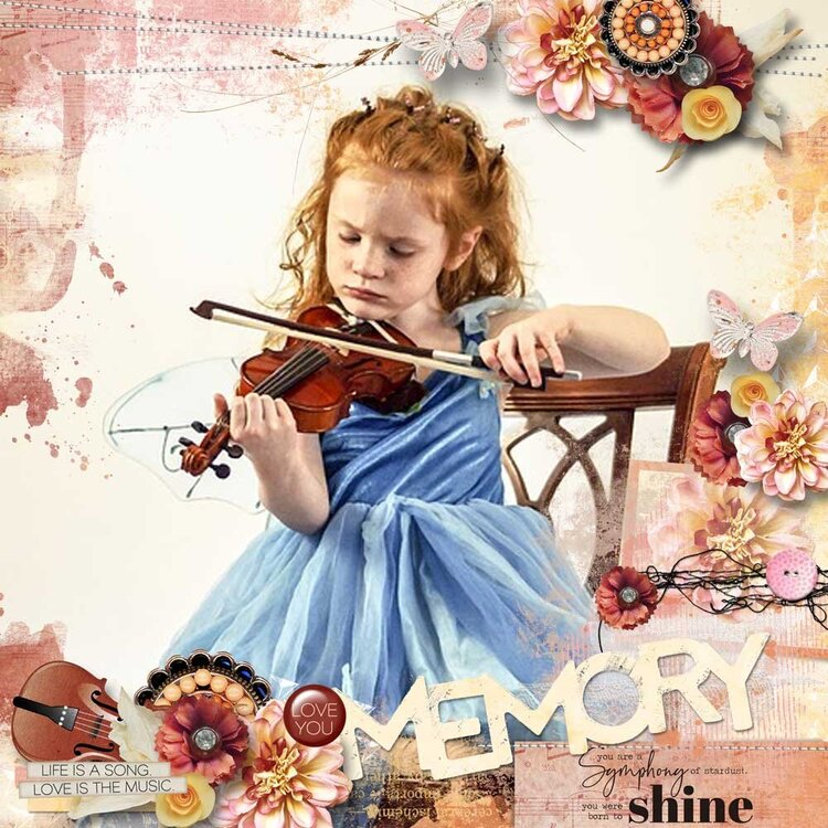 Music Is a Piece of Art by Heartstrings Scrap Art