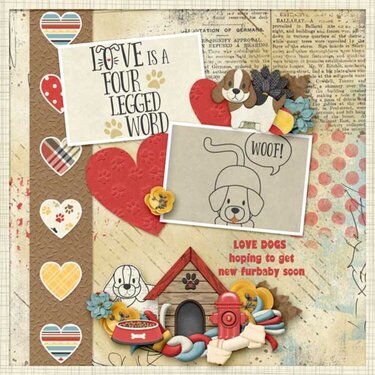 Pretty Paws Dogs by Magical Scraps Galore