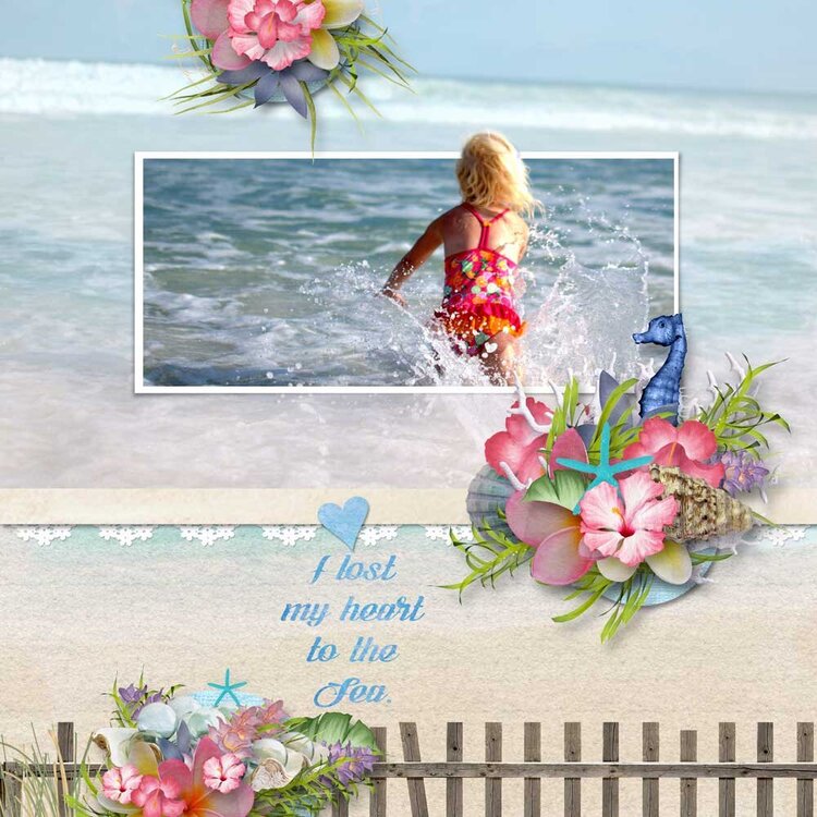 Seashore Scrap Kit from Designs by Laura Burger