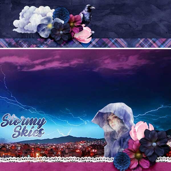 Stormy Skies Page Kit by Aimee Harrison