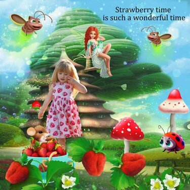 strawberry sweets by pat scrap