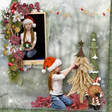 Trimming The Tree by Snickerdoodle Designs